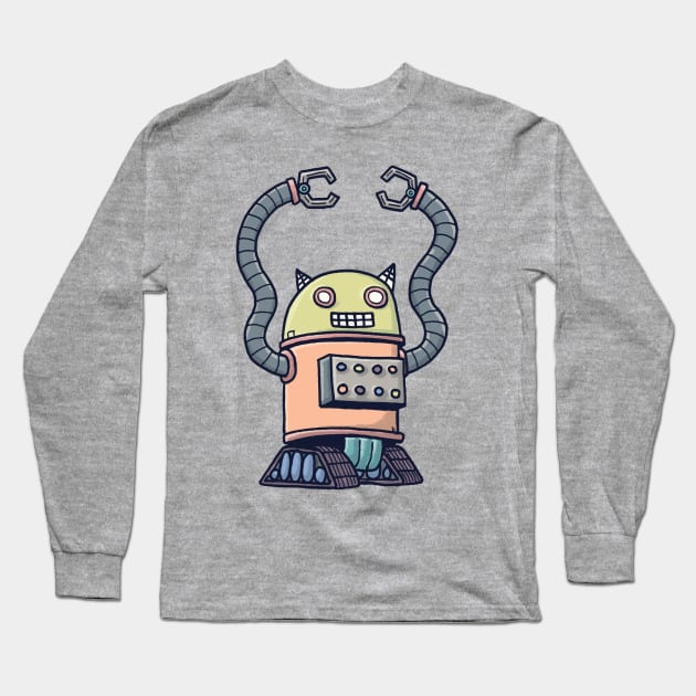 CatStroBot Long Sleeve T-Shirt by DrewBrockington